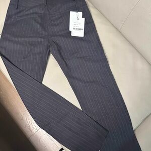 Nili Lotan Charcoal Pinstripe Dress Pants